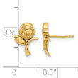 14K Polished Rose Post Earrings - Birthstone Company