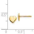 14K Heart Earrings