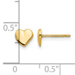 14K Heart Earrings - Birthstone Company