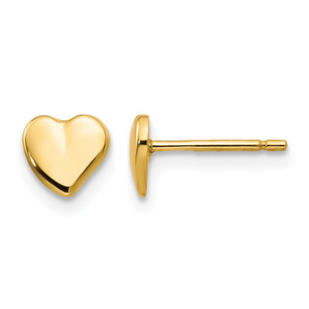 14K Heart Earrings - Birthstone Company