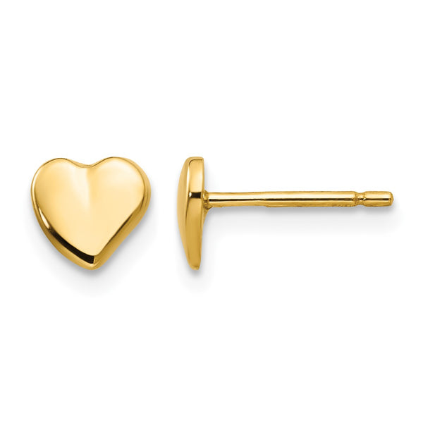 14K Heart Earrings - Birthstone Company