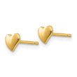 14K Polished Heart Post Stud Earrings - Birthstone Company