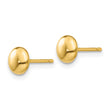 14k Polished Button Post Ear - Birthstone Company