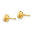 14k Polished Half Ball Post Earrings - Birthstone Company