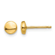 14k Polished Half Ball Post Earrings - Birthstone Company
