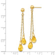 14k Citrine Dangle Earrings