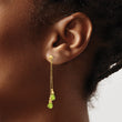 14k Peridot Dangle Earrings - Birthstone Company
