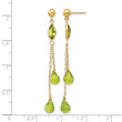 14k Peridot Dangle Earrings - Birthstone Company