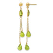 14k Peridot Dangle Earrings - Birthstone Company