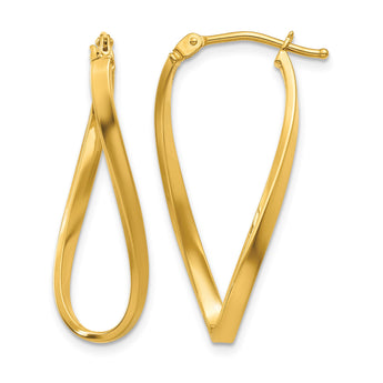 14k Small Twisted Earrings - Birthstone Company