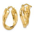 14k Twisted Hoop Earrings - Birthstone Company