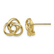 14k Polished Love Knot Post Earrings - Birthstone Company