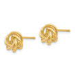 14k Polished Knot Post Earrings - Birthstone Company