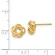 14k Polished Knot Post Earrings