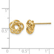 14k Polished Knot Post Earrings - Birthstone Company