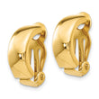 14k Non-Pierced Polished Earrings - Birthstone Company