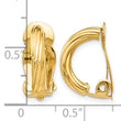 14k Non-Pierced Earrings - Birthstone Company
