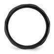 Black Zirconium Polished and Hammered 7mm Band - Birthstone Company