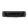 Black Zirconium Polished 6mm Band - Birthstone Company