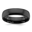 Black Zirconium Polished 6mm Band - Birthstone Company
