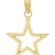 10k Cut-out Star Charm