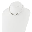 1928 Silver-tone Clear Crystal and Simulated Pearl 15in With 3in ext Necklace