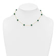 Lab-Created Malachite Necklace in Gold-Plated Sterling Silver, 16 Inch