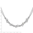 925 Sterling Silver Beaded Necklace with Multi-Color Freshwater Pearls