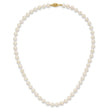 14k 6-7mm White Round Akoya Saltwater Cultured Pearl Necklace