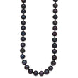 14K Yellow Gold Black Freshwater Cultured Pearl Necklace 7-8mm