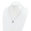 Sterling Silver Diamond Heart Necklace with Extender Elegant and Gift Ready