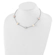 Sterling Silver 9-11mm Multi-color Freshwater Cultured Pearl With 2in ext. Necklace
