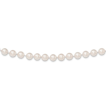 14k 8-9mm White Round Saltwater Akoya Cultured Pearl 8 inch Bracelet