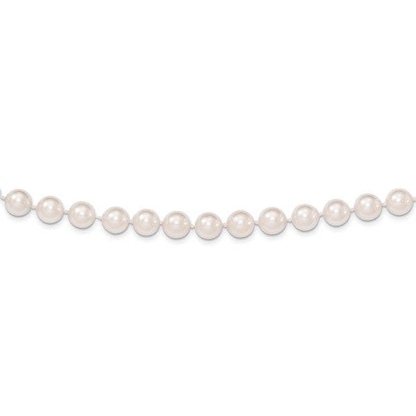 14k 8-9mm White Round Saltwater Akoya Cultured Pearl 8 inch Bracelet