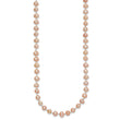 14K Gold 16 Pink Freshwater Pearl Necklace Elegant & Cultured