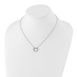 925 Sterling Silver Diamond Heart Necklace Gift Ready