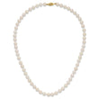 14k 6-7mm White Round Akoya Saltwater Cultured Pearl Necklace