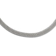 Onyx Mesh Necklace in Sterling Silver, 18 Inch