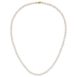14k 6-7mm White Round Akoya Saltwater Cultured Pearl Necklace