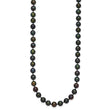 14k 5-6mm Black Near-Round Freshwater Cultured Pearl 7.5 inch Bracelet
