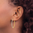14k Diamond Fascination Oval Hinged Hoop Earrings