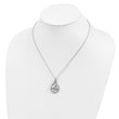 Cubic Zirconia Dew of Heaven Necklace in Sterling Silver, 18 Inch