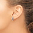 Sterling Silver Rhodium-Plated Diamond Dangle Earrings Gift Ready