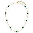 Lab-Created Malachite Necklace in Gold-Plated Sterling Silver, 16 Inch