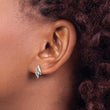 White Ice 925 Sterling Silver Diamond Drop Earrings Gift Ready