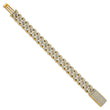 10 Karat 11 3/8 carat Lab Grown Diamond VS/SI+ G+ Complete 4mm Pav‚ Cuban Link 8 Bracelet