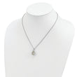 Gemstones Accent Green Quartz Necklace in Sterling Silver, 18 Inch