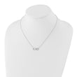Sterling Silver Diamond Infinity Necklace Gift Ready