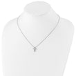 White Ice 925 Silver Diamond Cross Necklace Gift Ready