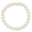 1928 Jewelry 8mm Ivory Imitation Pearl Stretch Bracelet